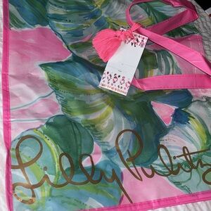 Lilly Pulitzer Vera Bradley Burch Reusable Tote Shop Bags Versace Ribbon /Paper